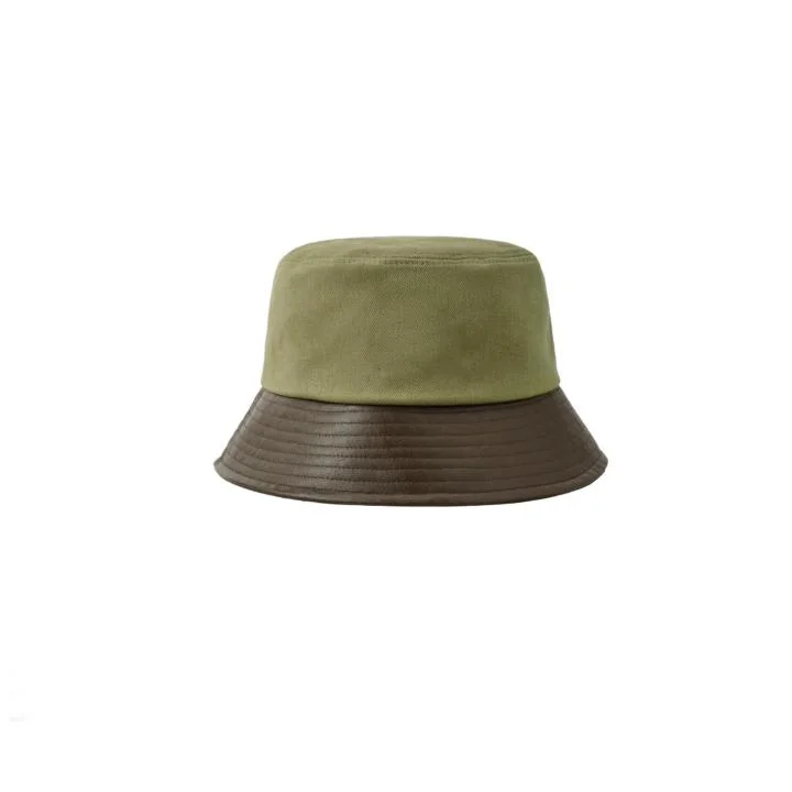 Spring Autumn Women Men Fashion New Arrival Bucket Hat Outdoor Casual Cute Leather Brim Fisherman Hat