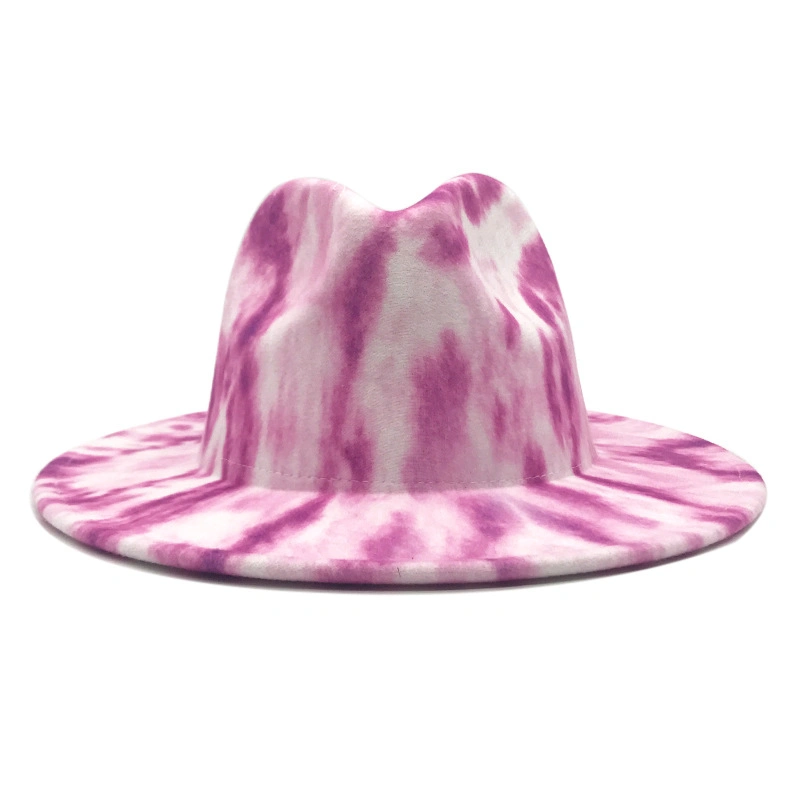 2 Tone Tie Dye Fedora Hat