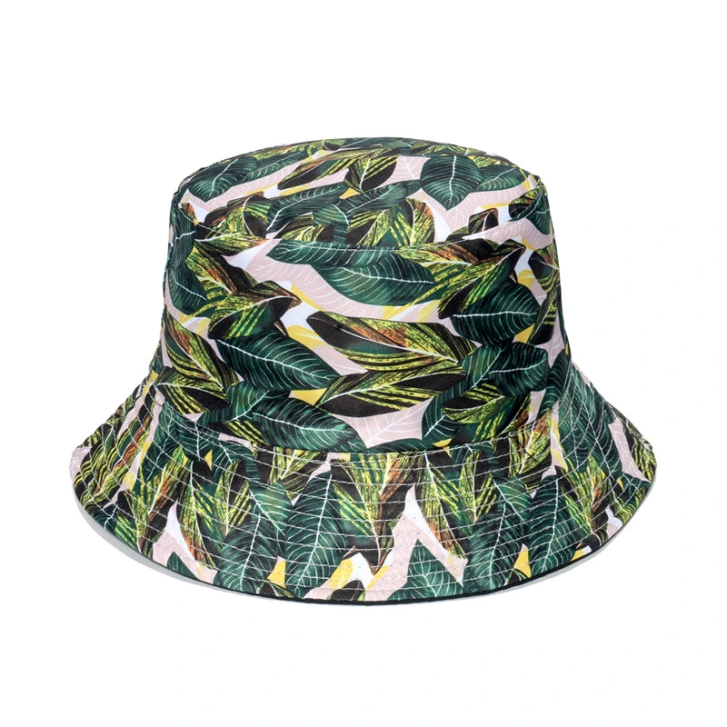 Custom Logo Bucket Hat Summer Fisherman Gorras, Women Reversible Sun Cap