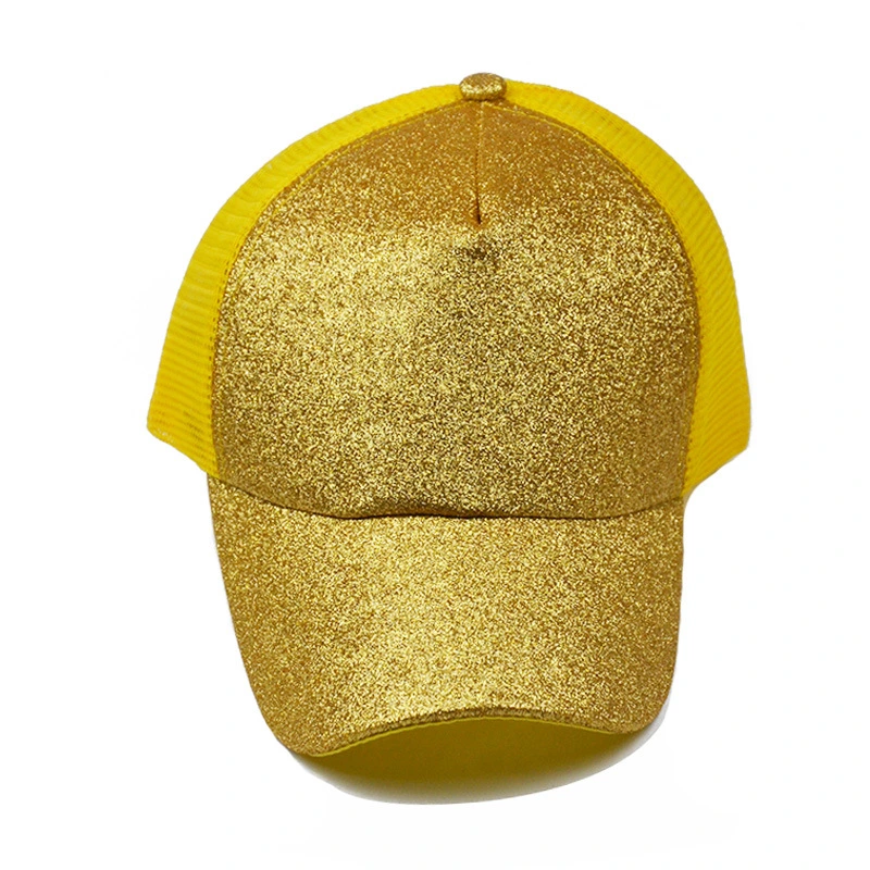 Low MOQ OEM Outdoor Fashionable Fluorescent Blingbling Baseball Cap