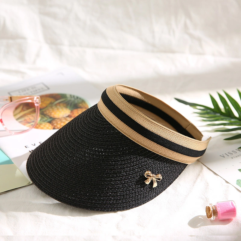 Summer Beach Sun Protection Empty Top Hat Ladies Sunblock Outdoor Travel Hat Visors Hat