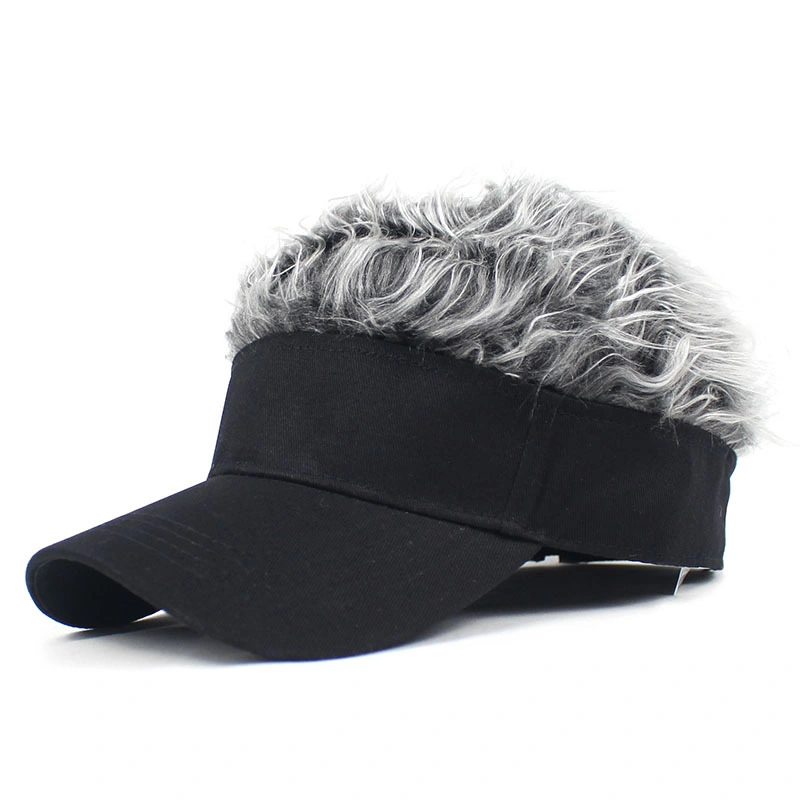 Unisex Hat Funny Wig Cap Talent Visor Leisure Golf Cap Outdoor Wig Baseball Cap Parent-Child Street Trend Outdoor Wbb16802