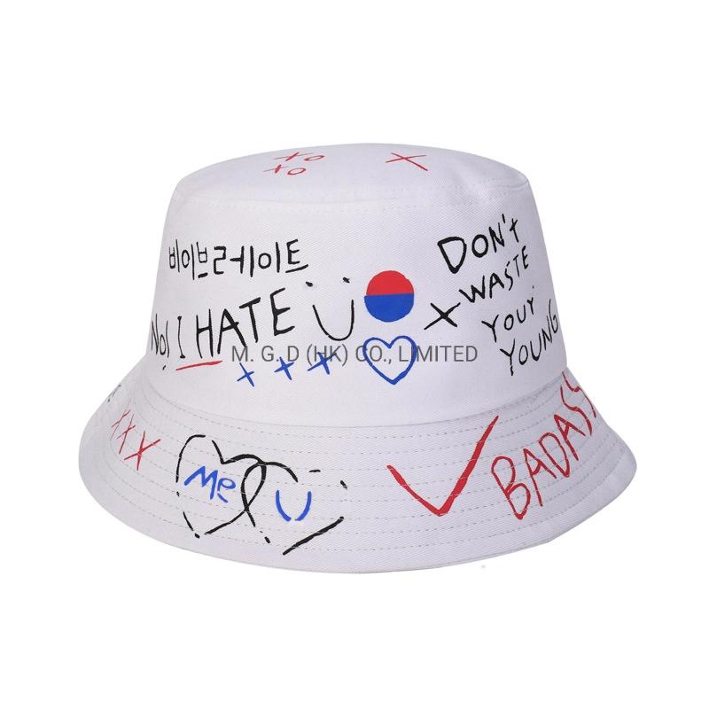Wholesale High Quality New Style Fashion Custom Logo Sublimation Print Bucket Hat