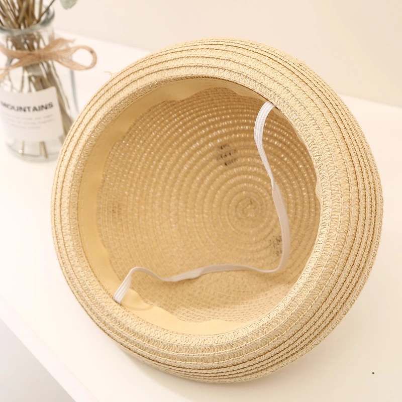 Wholesale Fashionable Children Kids Vacation Summer Cute Sun Cap Straw Beach Hat