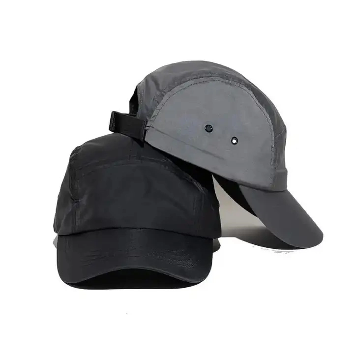 High Quality UV-Proof 5 Panel Unstructured Nylon Dry-Fit Mens Running Hats Waterproof Sports Baseball Cap