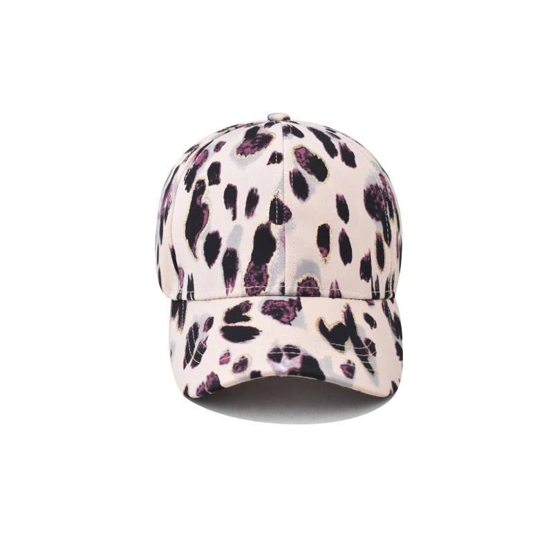 Fashion Structured Personalized Leopard Design Custom Baseball Hat