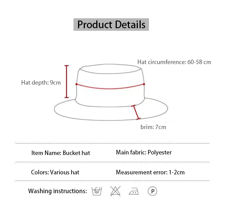 Factory Accept Custom Print and Embroidery Bucket Hats