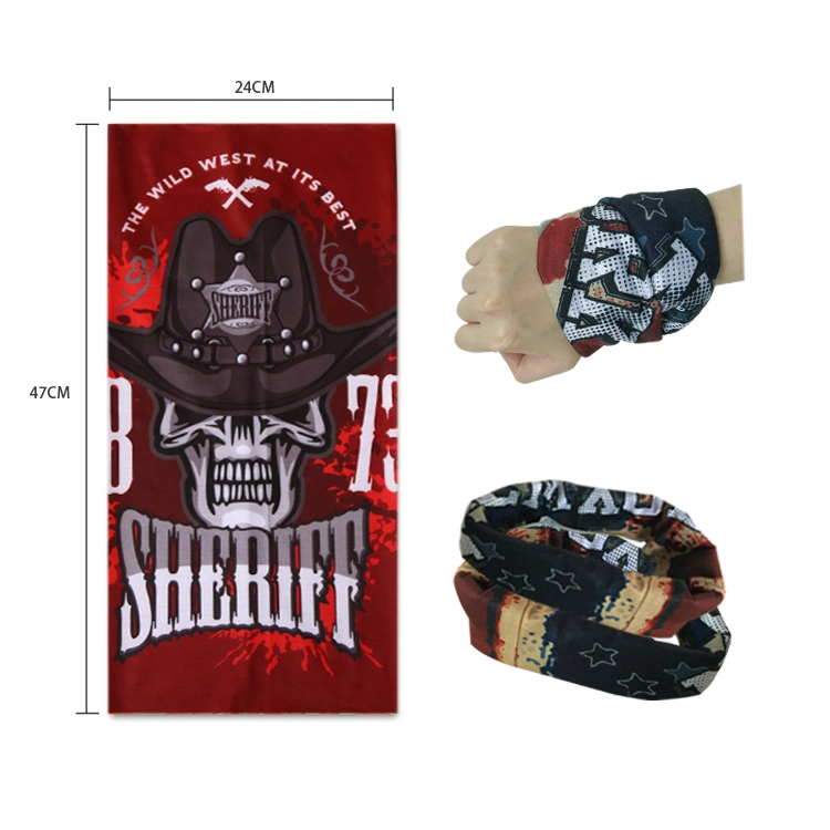 Custom Face Mask Skull Face Shield Sublimation Bandana Printing