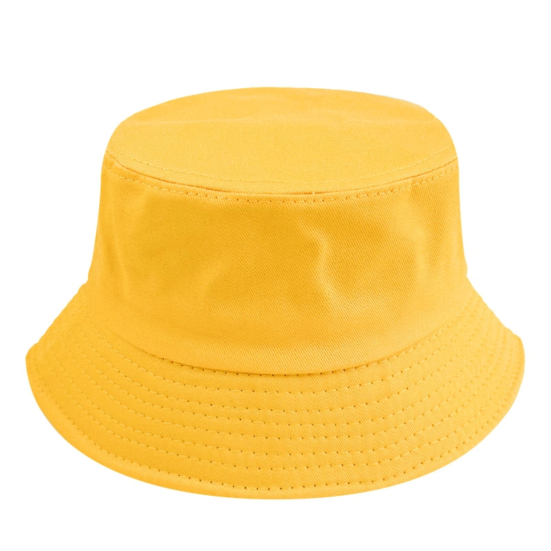 OEM&ODM Fisherman Female Printed-Logo Male Solid-Colour Light Cotton Cap Bucket Hat