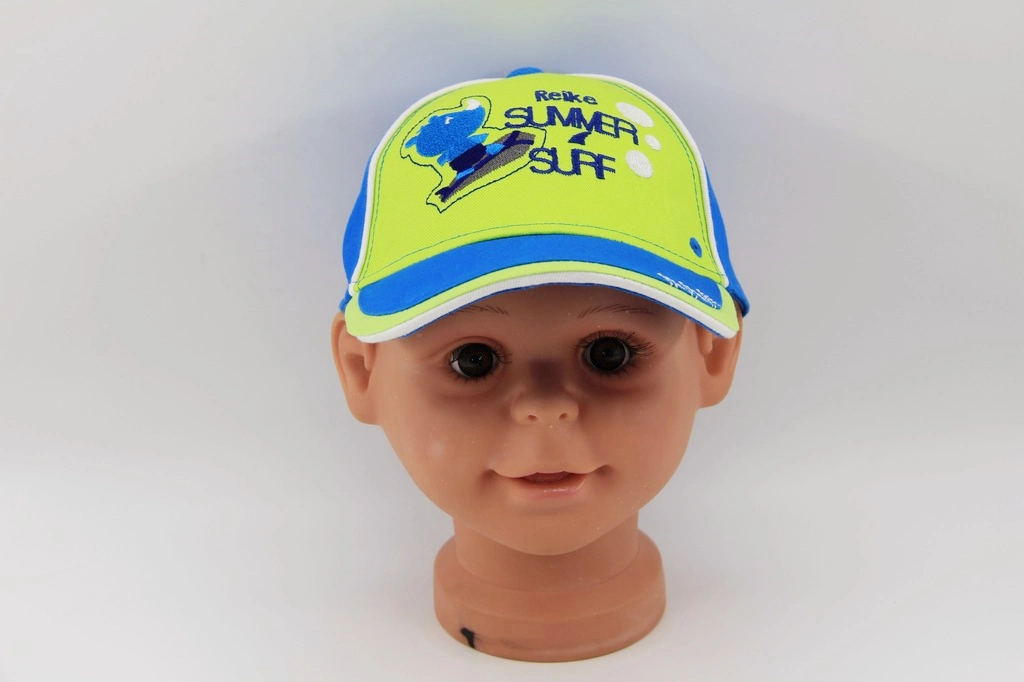 Child Summer Baseball Cap with Rhinoceros Surfing Embroidery