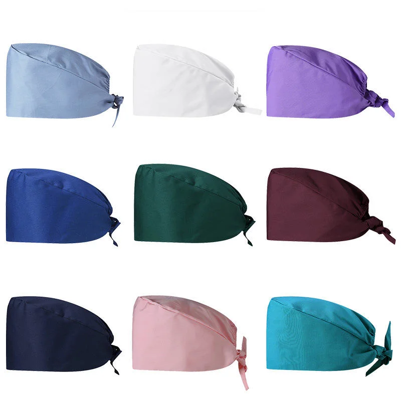 High Quality Polyester Cotton Fashionable Adjust Surgical Medical Lab Scrub Hat