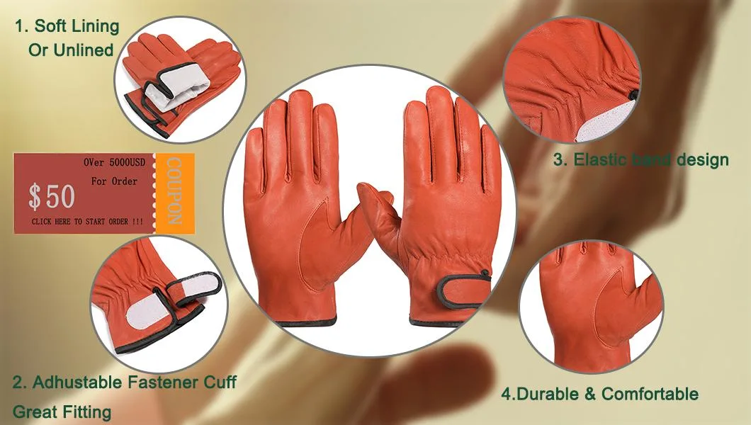 Warm Waterproof &amp; Windproof Heavy Industy Working Leather Safety Gloves