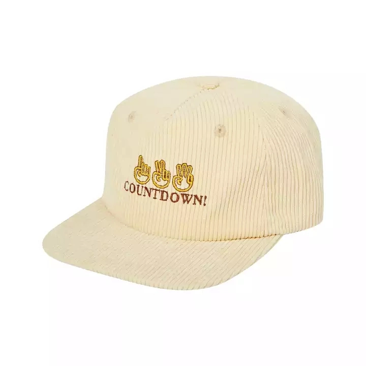 Classic 5 Panel Unstructured Snapback Hat Custom Corduroy Snapback Cap