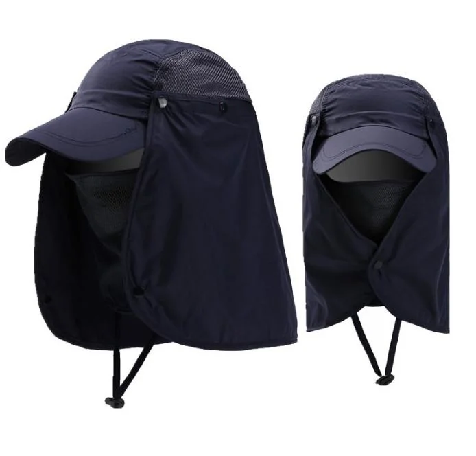 Outdoor Fishing Hat with UV-Protection and Neck Flap