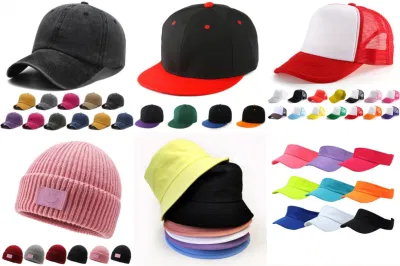 Parche de adultos de bola de hilo de colores mezclados Parent-Child Sombrero de lana de moda para hombres y mujeres espesada Gorro de punto caliente