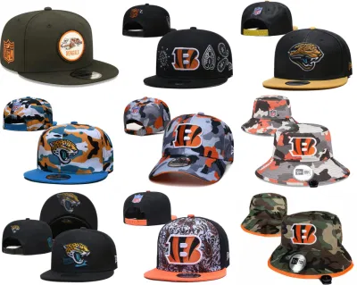 Comercio al por mayor 2023 de Cincinnati Hat N-FL Bengals Snapback ajustable tapa Deportes bordado Hat