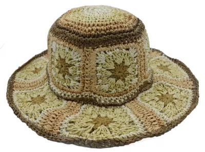  Moda Mayoristas Señoras de colores Sombreros de Verano Playa Sombrero ancho Brim Paja sombreros hechos a mano