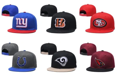 Alta calidad Promoción al por mayor Gorra personalizada logotipo de impresión bordado 5/6 Paneles Moda Hip-Hop ajustado sombrero de novia plano/ Gorra de béisbol con cierre de broche para hombre