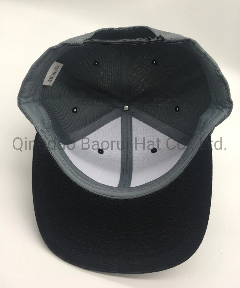 Blank Acrylic Polyester Caps Baseball Hats with Flat Visor