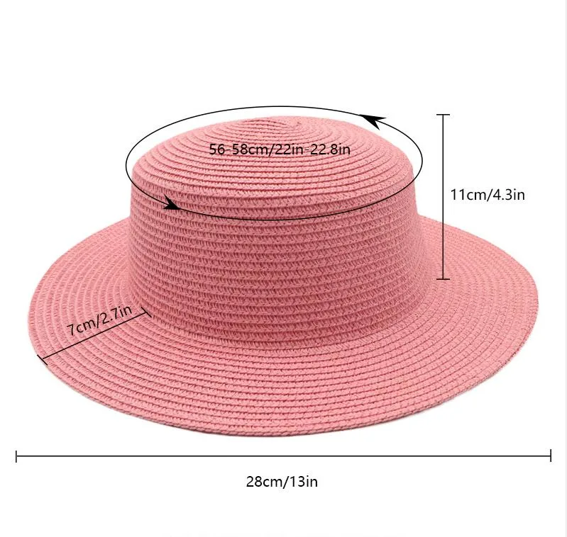 Summer Women Sun Big Wide Brim Foppy Gorras Straw Summer Beach Hats