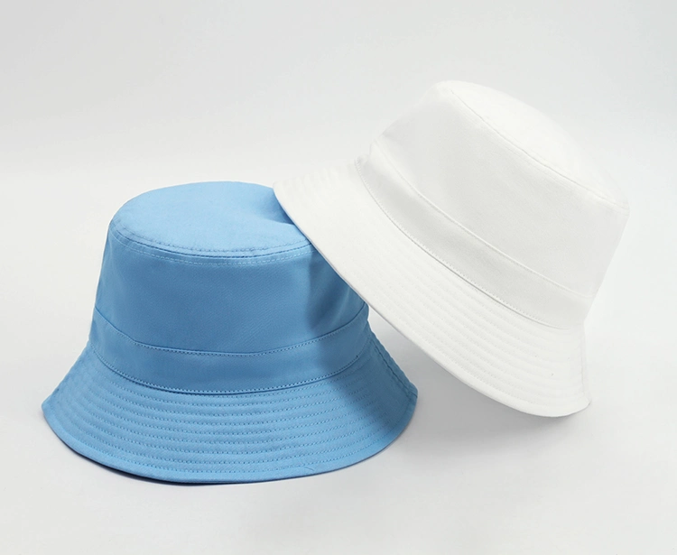 Private Label Custom Print Flat Top Wide Brim Fisherman Bucket Hat Caps for Men Women