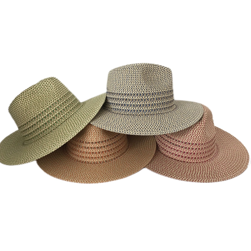 Hot Sale Super Quality Summer Panama Straw Hats Lifeguard Women Men Flat Wide Brim Paper Hat