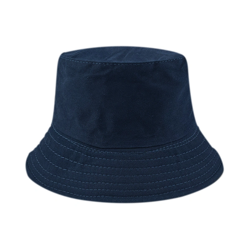 OEM&ODM Cotton Reversible Fisherman&prime;s Foldable Light Cap Sun-Protection Embroidery-Logo Bucket Hat