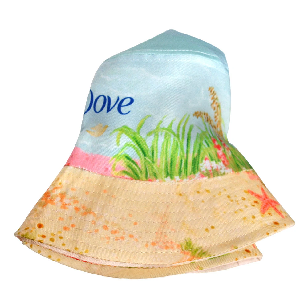 Custom Polyester Sublimation Bucket Hat String Bucket Hat