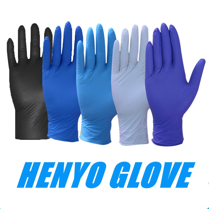 Nitrile Glove Manufacturer Wholesale Black Powder Free Nitrile Disposable Gloves