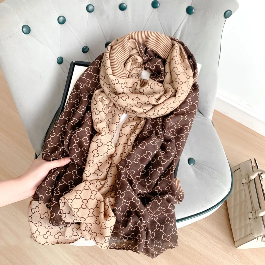 Wholesale Luxury Printed Elegant Designer Scarf for Women Multi-Pattern High Quality