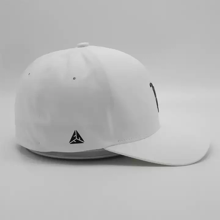 Wholesale Custom Logo High Quality Seamless 6 Panel White Dry Fit Dad Gorras Flex Fitted Baseball Hat Closed Back Sport Seamless Cap