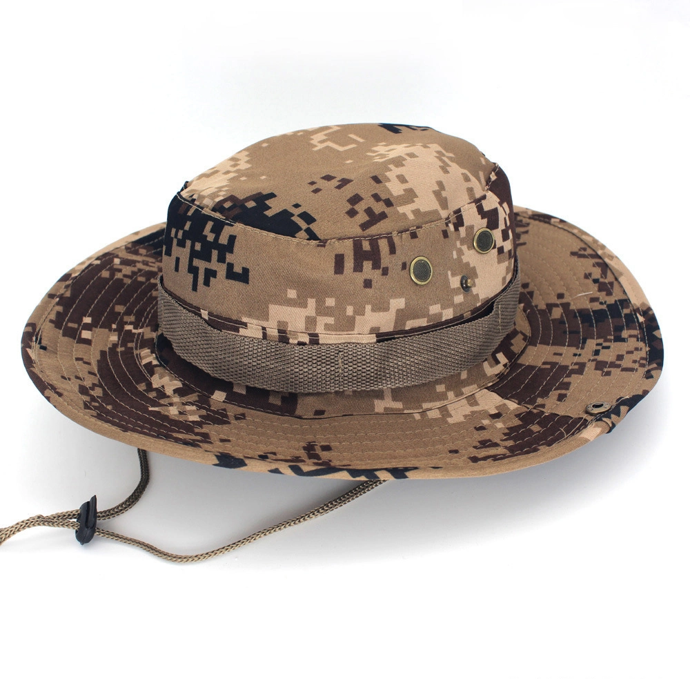 Wholesale Men Combat Sun Tactical Hunting Woodland Camouflage Bonnie Hat