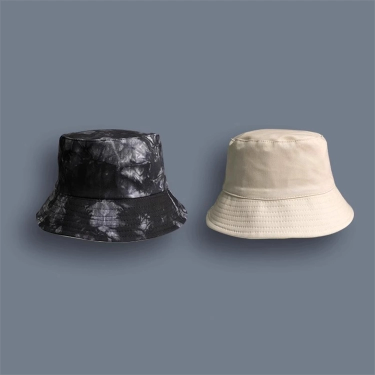 Reversible Wear Tie Dye Cotton Casual Fishman Bucket Hat Cap