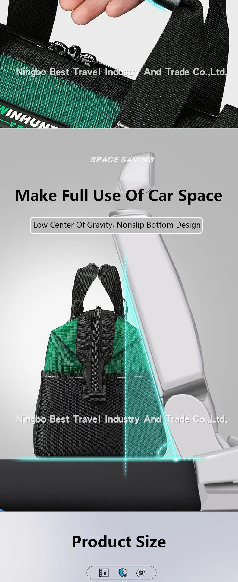 Customization Hardware Tool Kit Wear-Resistant Portable Storage Tool Bag