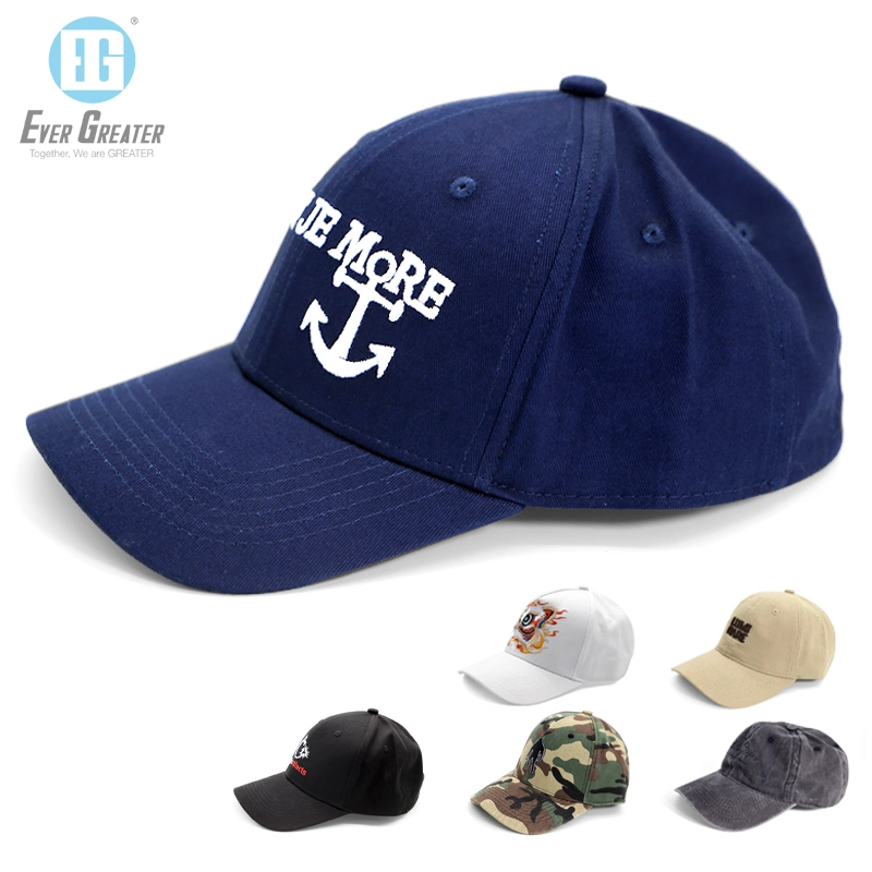 Washed Basketball Caps Hot Sale Cotton Embroidered Baseball Cap for Man High Quality