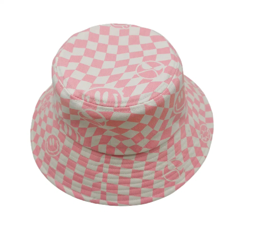 Customized Bucket Hat with Embroidery Reversible Printing Cotton Fishman Hat Fashion Hat