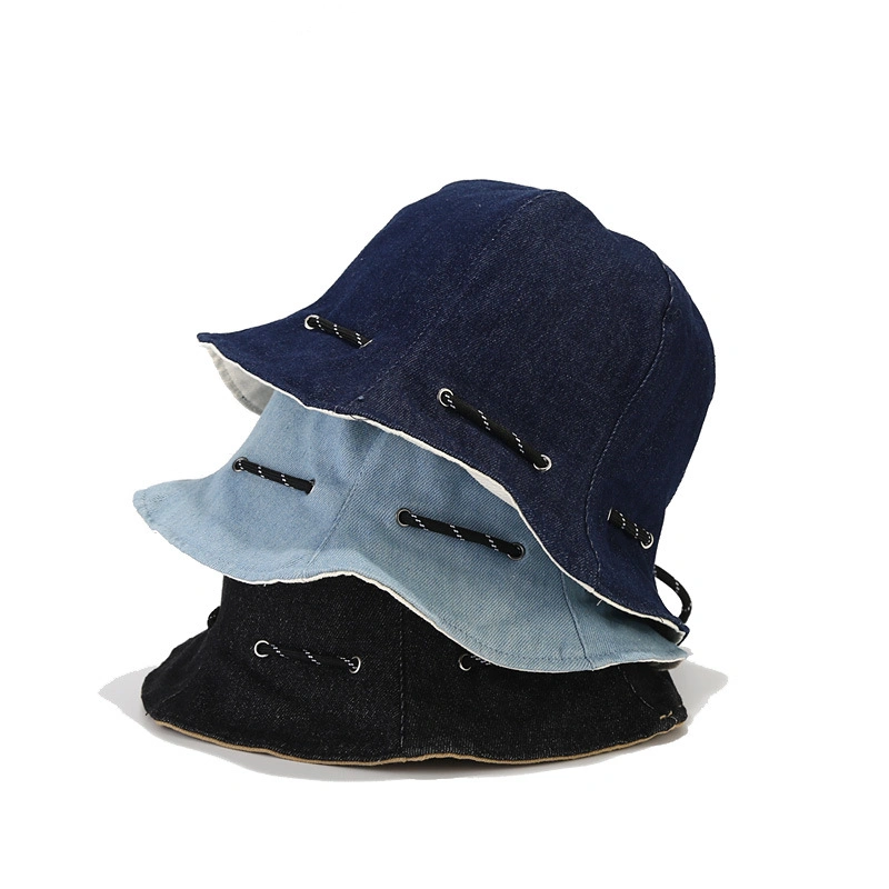 Foldable Crossbody Bag Sunshade Fisherman Hat with Solid Color