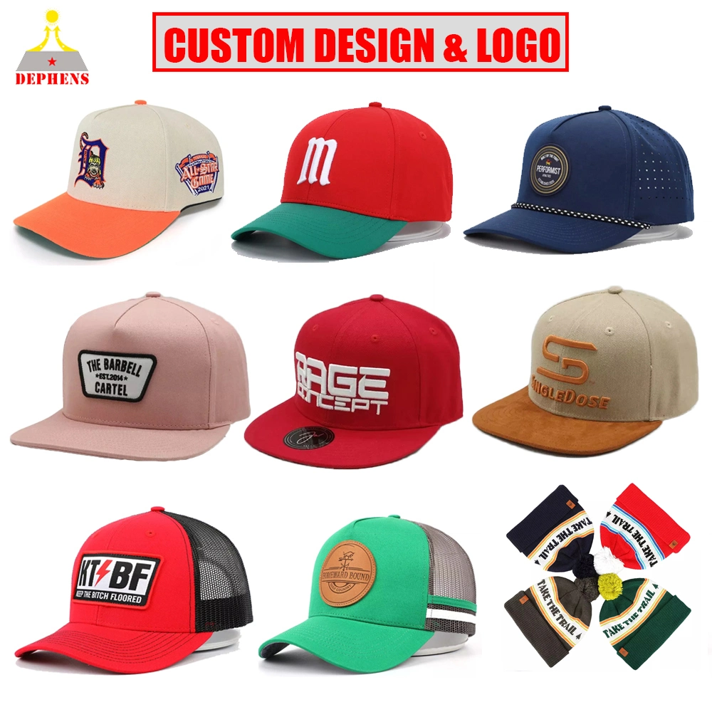 Custom Wholesale Sun Visor Sports Fitted Cotton Corduroy Foam Winter Fashion 3D Embroidery Printed Golf Snapback Trucker Bucket Baseball Beanie Gorras Cap Hat