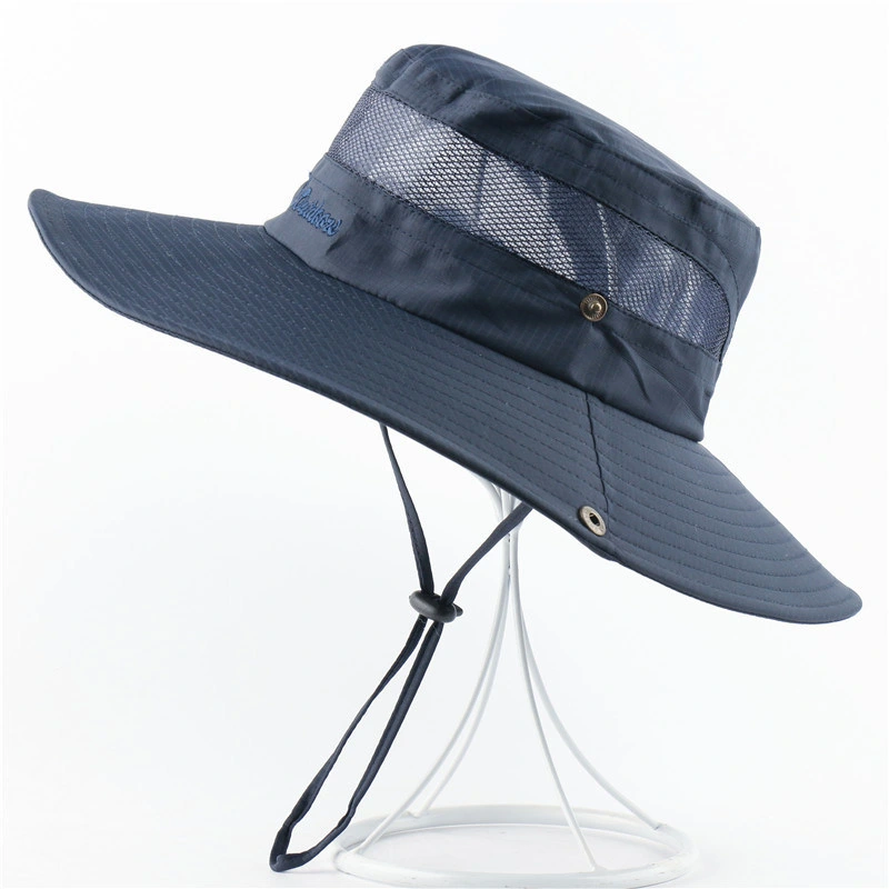 Fishing Hat Summer Sun Wide Brim Bucket Protection Cap Waterproof Breathable Wbb16154