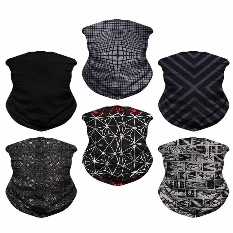 Latest Custom Logo Print Neck Gaiter Kerchief Outdoor Sport Wear Head Tubular Bandana Scarf