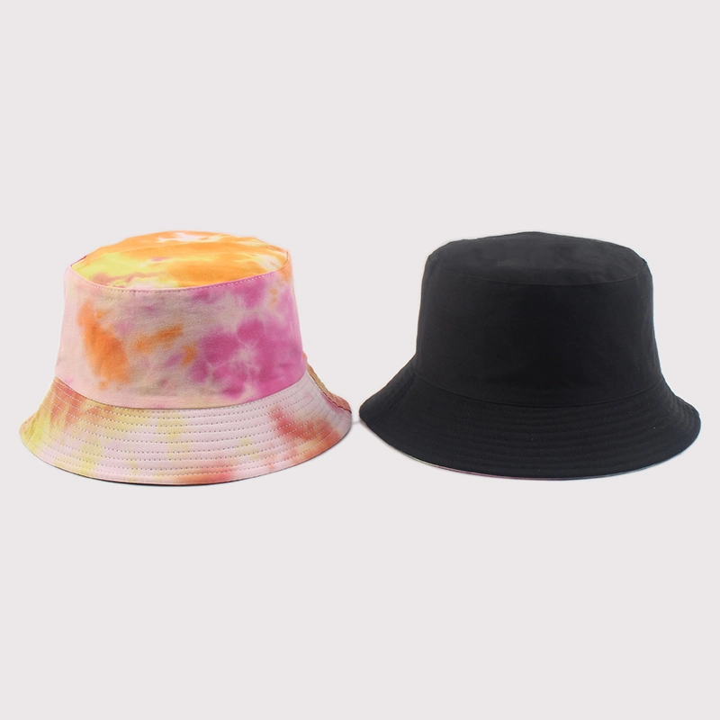 Bucket Hat Fisherman Hat Reversible Fishing Hat Colourful Graffiti Bob Caps Hip Hop Creative Tie Dye Gorros Men Women