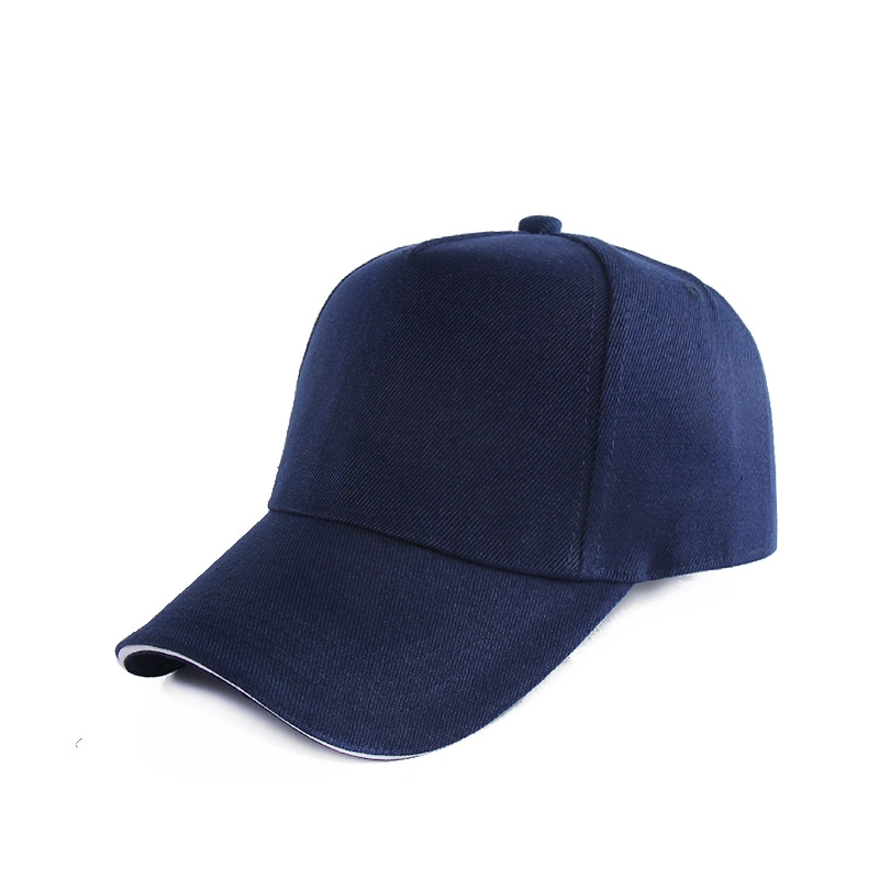 Cotton Basket Ball Hat Cap Summer Adjustable Solid Color Plain Cotton Polyester