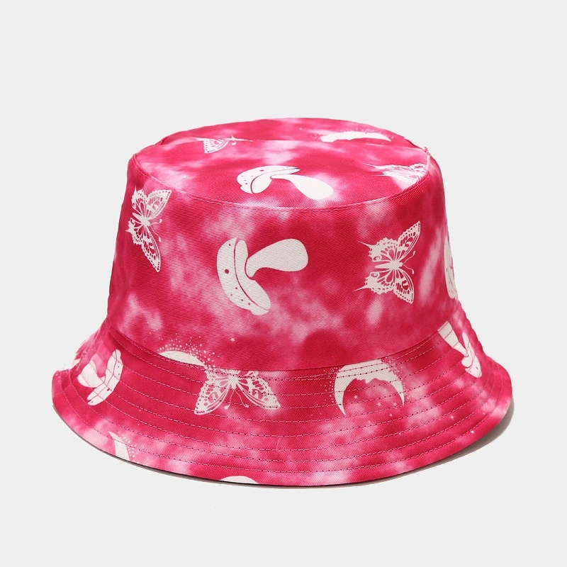 Wholesale Colorful Custom Tie Dye Printing Multicolored Bucket Hats