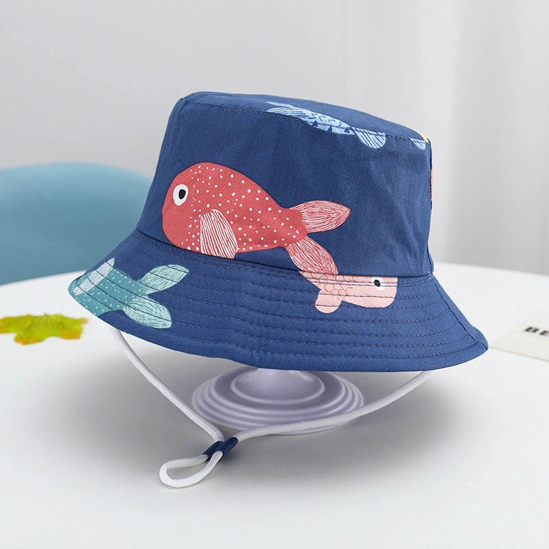 Wholesale Children&prime;s Fisherman Hats New Spring and Autumn Multi-Size Animal Cartoon Hat