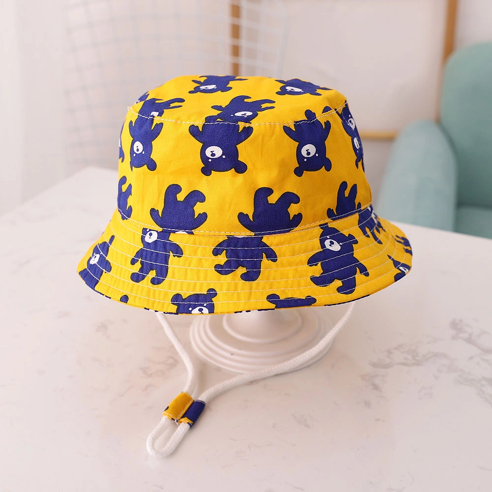 Hot Sale Wholesale Sea Life Fisherman Custom Design Fashion Kids Cartoon Bucket Hat