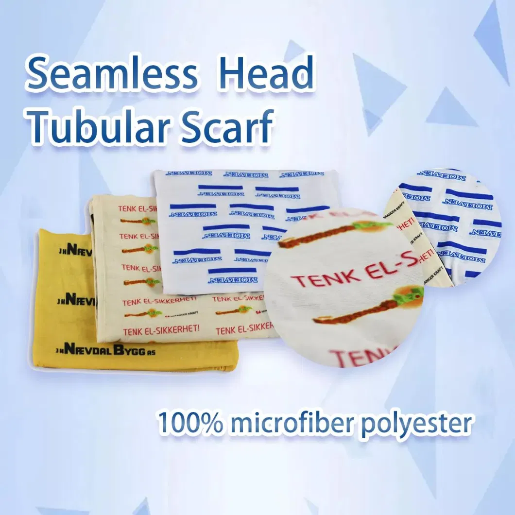 Wholesale Custom Colorful Printing 100% Polyester Multifunctional Seamless Headband Scarf
