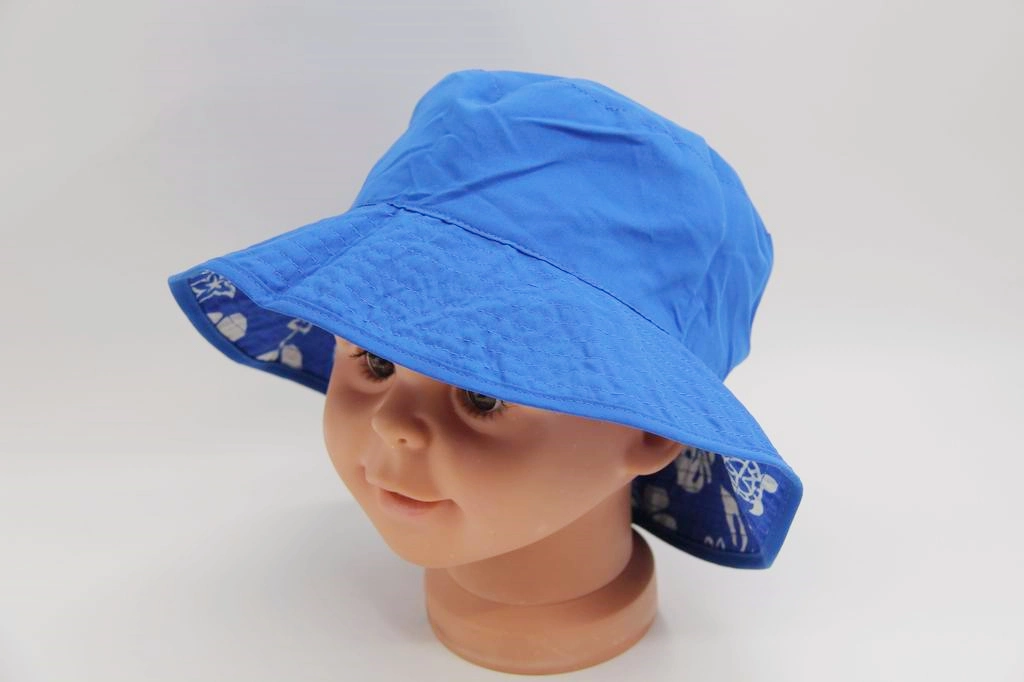 Polyester Full Print Child Baby Two-Sides Wearing Reversible Fisherman Hat Woven Hat