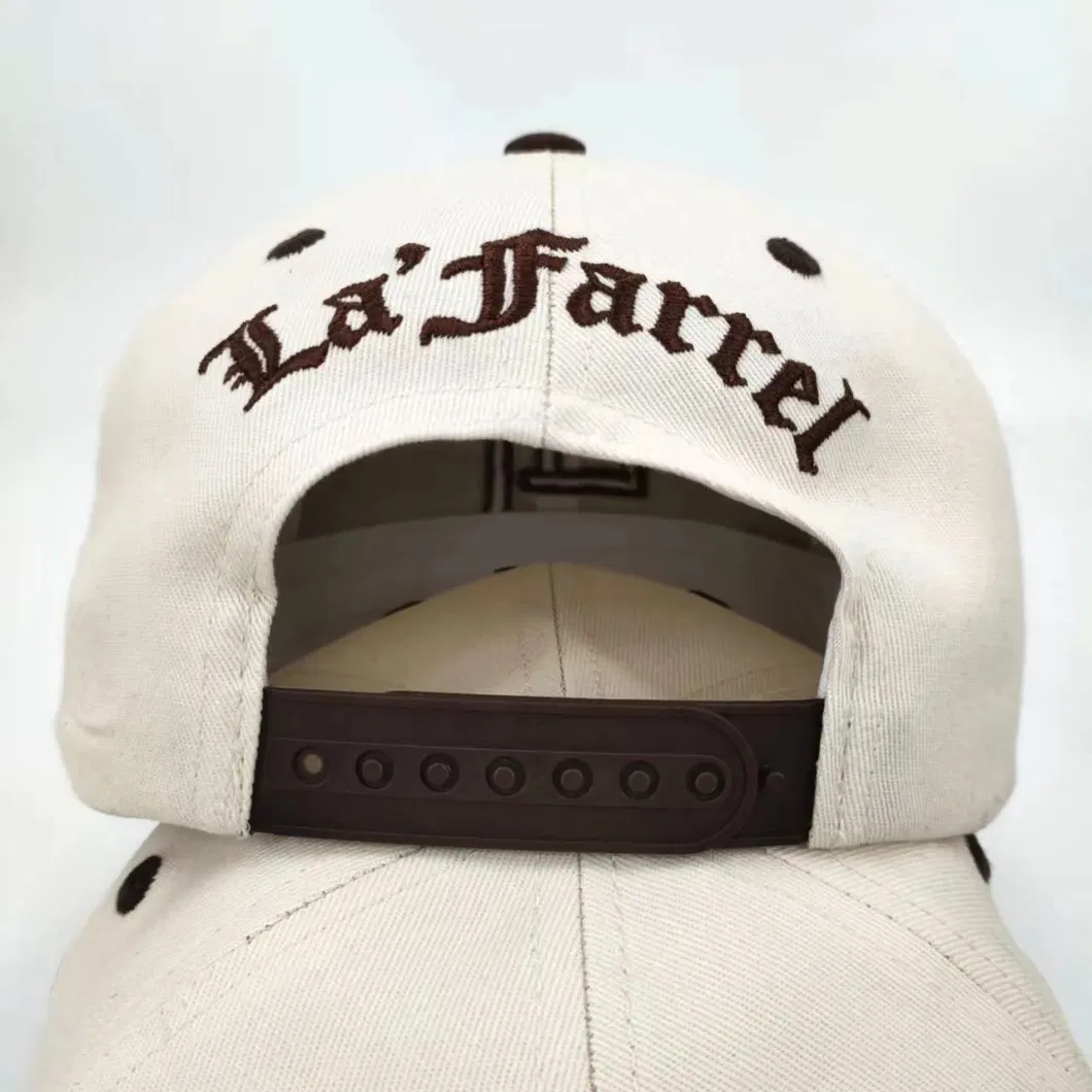 3D Embroidered Letters 6 Panel MID Profile Baseball Cap Customized Side Back Snapback Embroidery Cotton Two Tone a Frame Baseball Caps