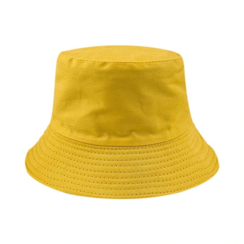 OEM&ODM Cotton Reversible Fisherman&prime;s Foldable Light Cap Sun-Protection Embroidery-Logo Bucket Hat