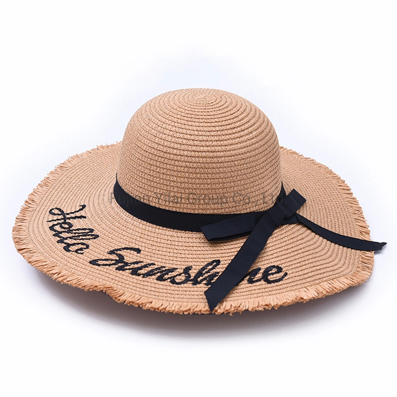 Straw Hats Men&prime; S Outsider Sun Protection Straw Lifeguard Hat with Custom Patch Logo